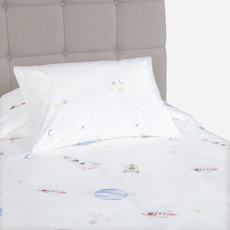 Funda Plumón Algodón Coleccion Kids Universo 1,5 Plazas-5