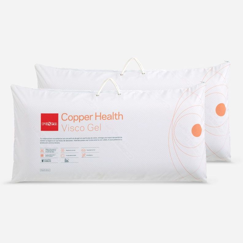 Set 2 Almohada Rosen Viscogel Copper Health Americana-1