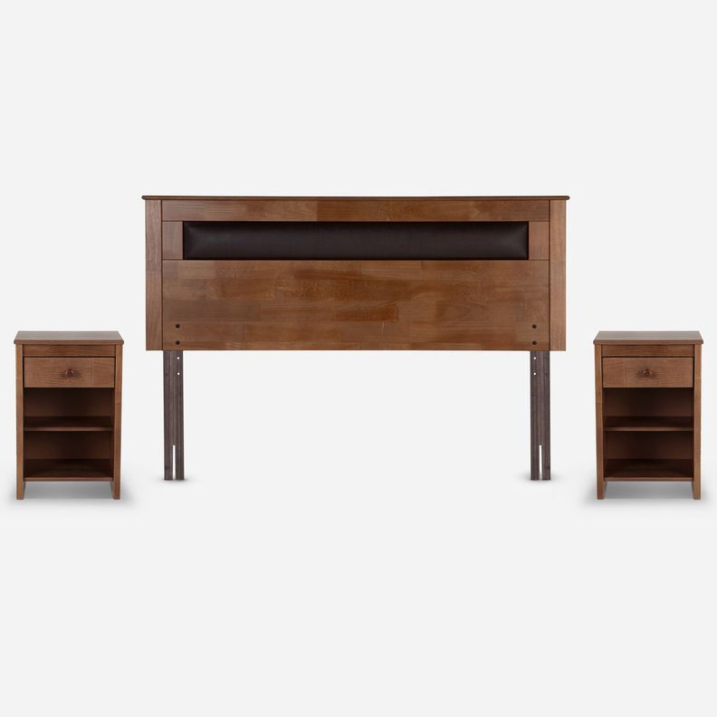 Cama Europea Pratta 2 Plazas Pata Madera BN +Muebles Ferrara-4