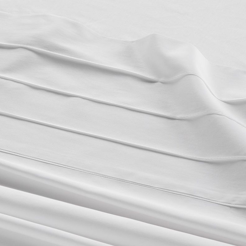 Sábana Body Shape 300 Hilos Algodón Lisa Blanca Súper King-2