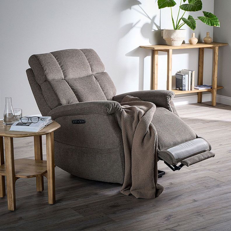 Bergere Kingston Eléctrico Tela Taupe-1