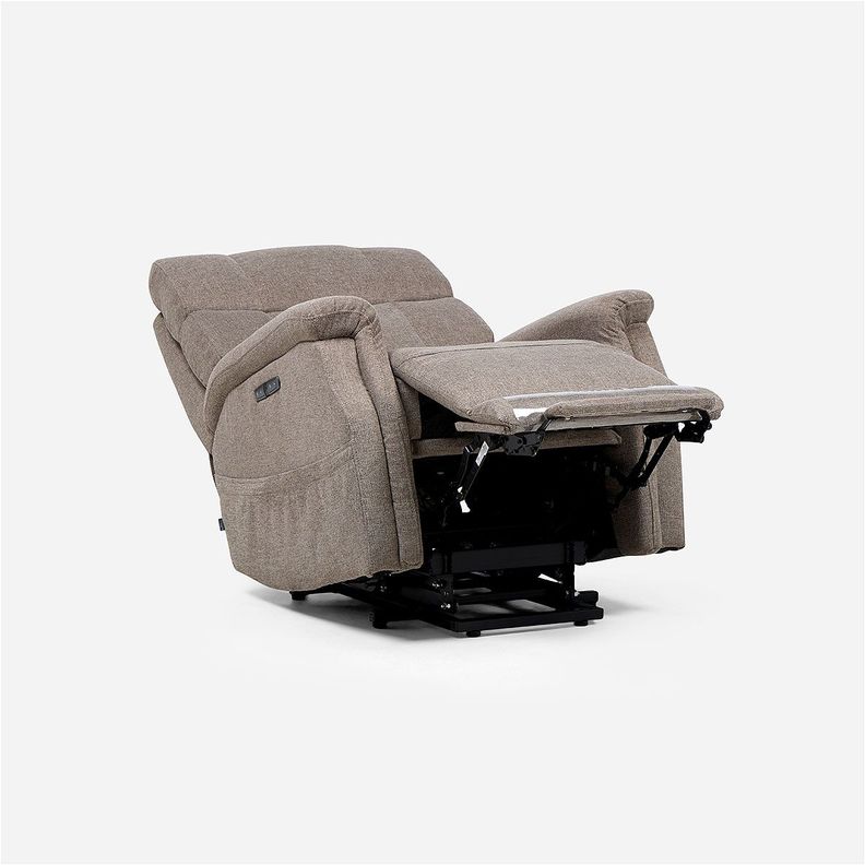 Bergere Kingston Eléctrico Tela Taupe-3