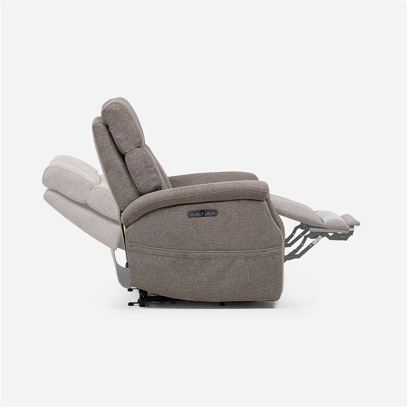 Bergere Kingston Eléctrico Tela Taupe-6