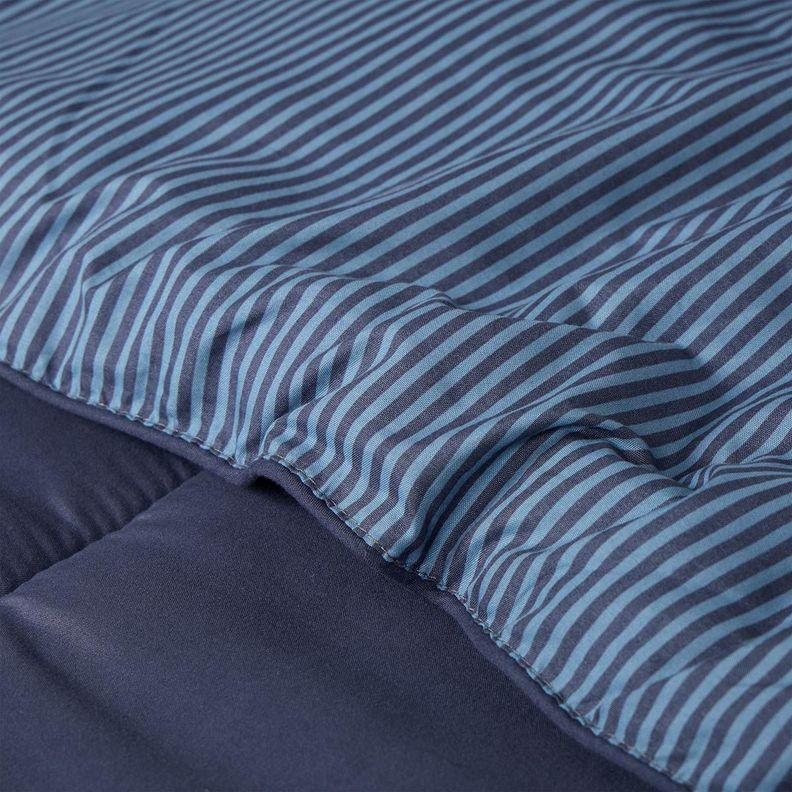 Plumón Bicolor Lines Reversible Denim 2 Plazas-5