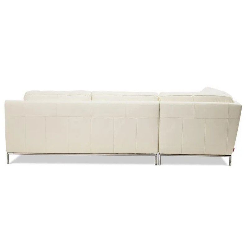 Sofá Seccional Rosen Kris Izquierdo Cuero Ivory-4
