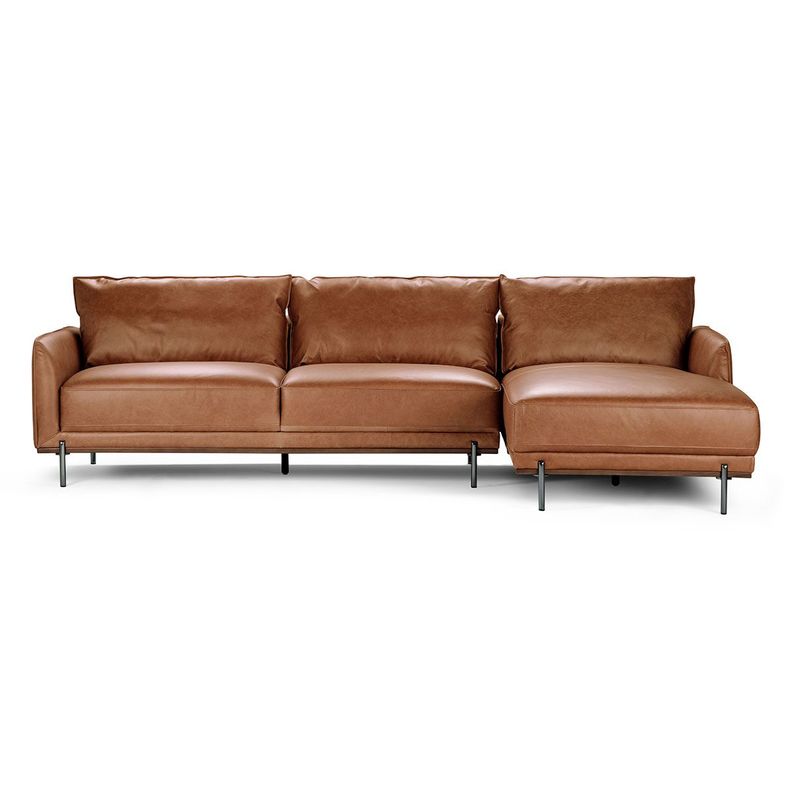 Sofá Seccional Rosen Westwood Derecho Cuero Camel-2