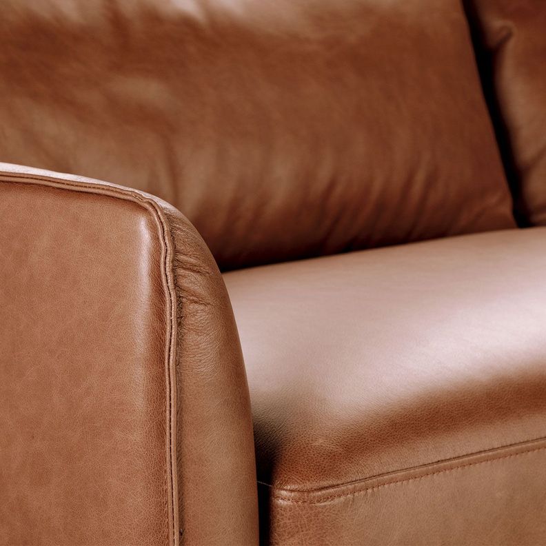 Sofá Seccional Rosen Westwood Derecho Cuero Camel-4