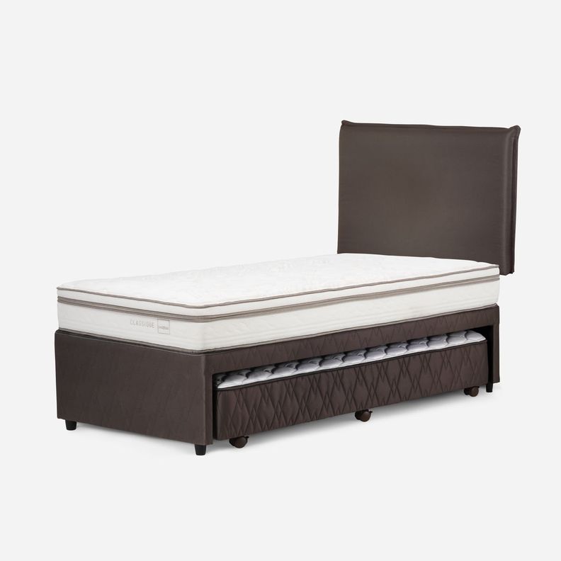 Diván Cama Classique+ 1,5 Plazas +Respaldo Maurice Chocolate-2