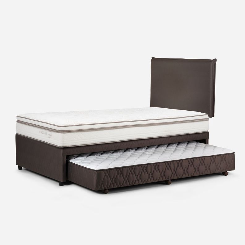 Diván Cama Classique+ 1,5 Plazas +Respaldo Maurice Chocolate-3