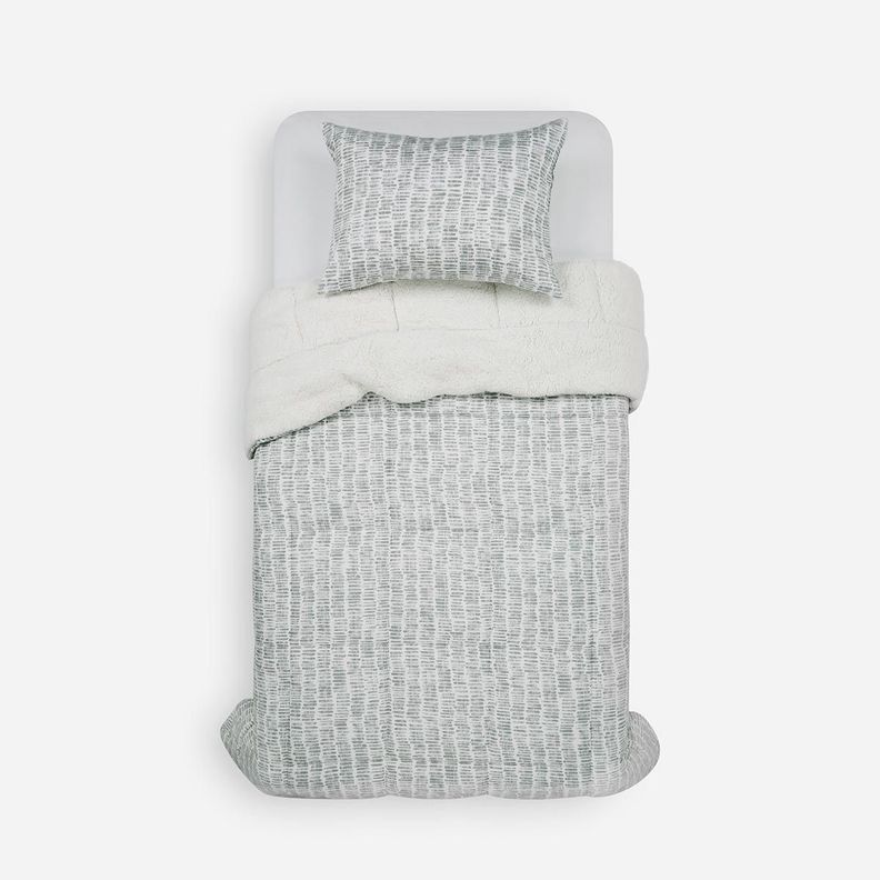 Plumón Alaska Sherpa Munro Gris 1,5 Plazas-0