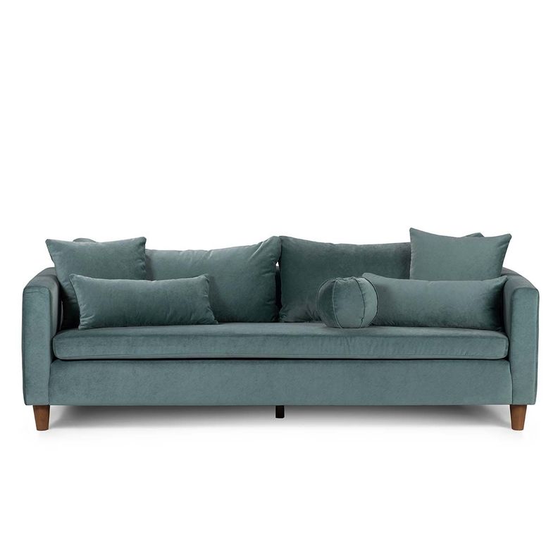 Sofá Rosen Conery 3,5 Cuerpos Tela Teal-0