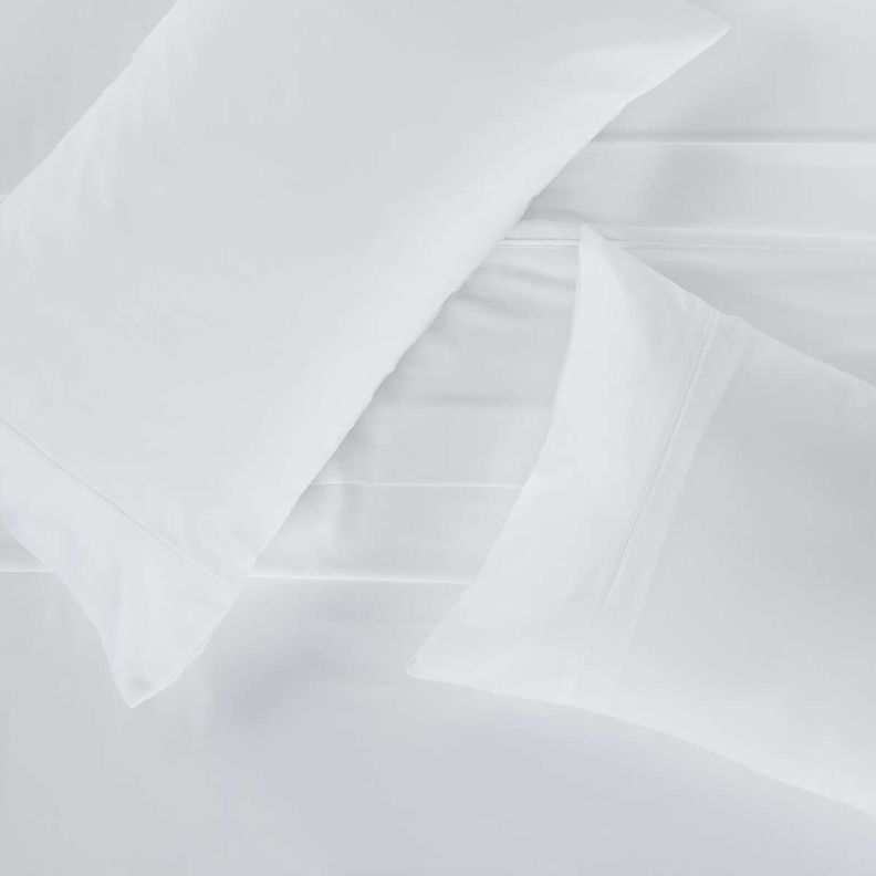 Sábana 300 Hilos Rosen Tencel Blanca 2 Plazas-1