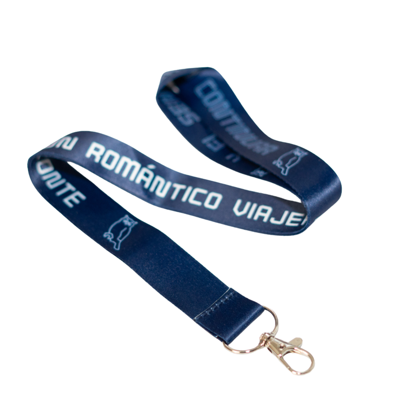 LANYARD SER UN ROMÁNTICO VIAJERO AZUL-1