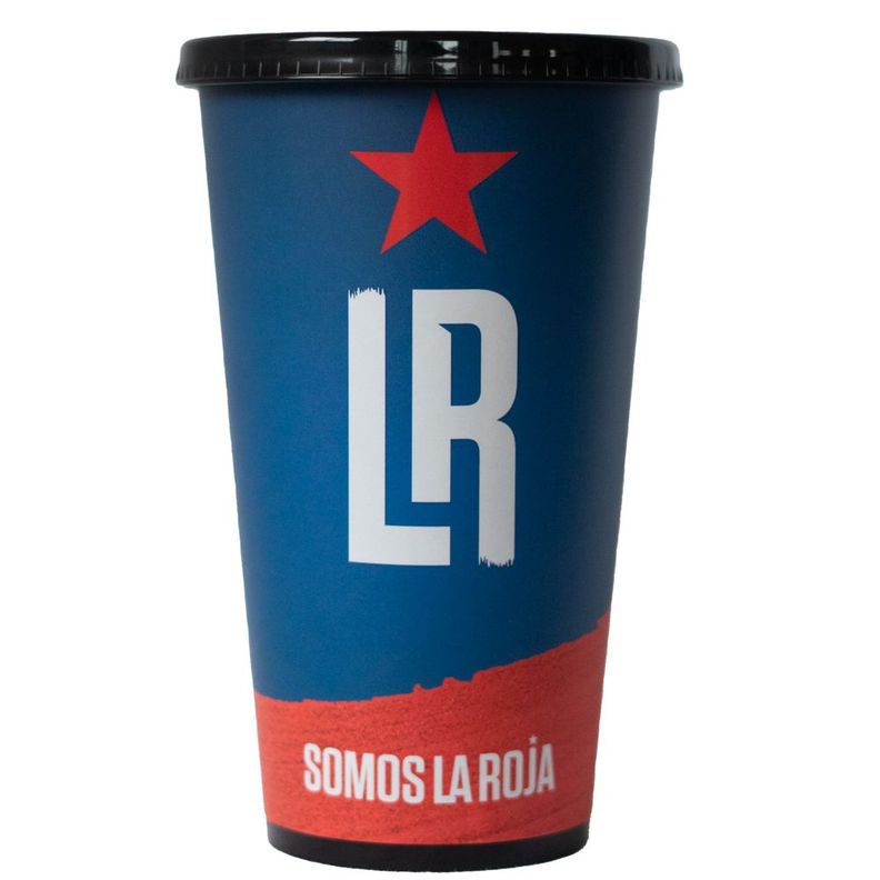 Vasos Plásticos Azul con rojo LR "Somos la Roja"-0