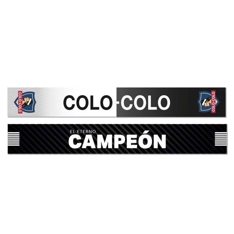 Bufanda Colo Colo Blanco y Negro-1