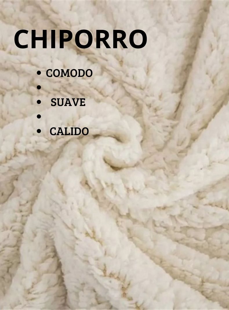 PLUMON PELUDO 2 PLAZA CON CHIPORRO SUAVE Y CALIDO QUITA FRIO-2