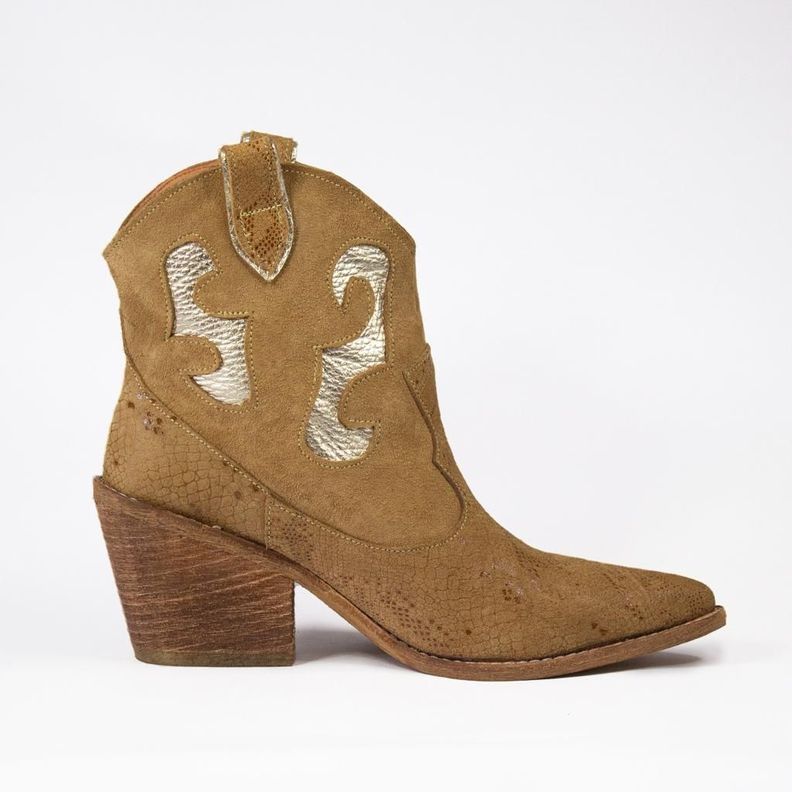 Bota texana Moss Toffe/ Oro-1