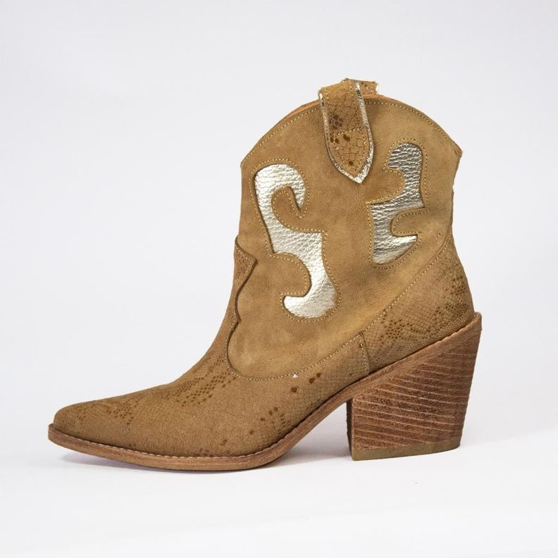 Bota texana Moss Toffe/ Oro-2