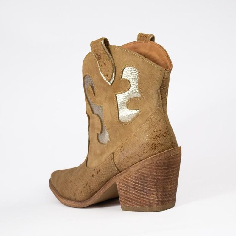 Bota texana Moss Toffe/ Oro-3