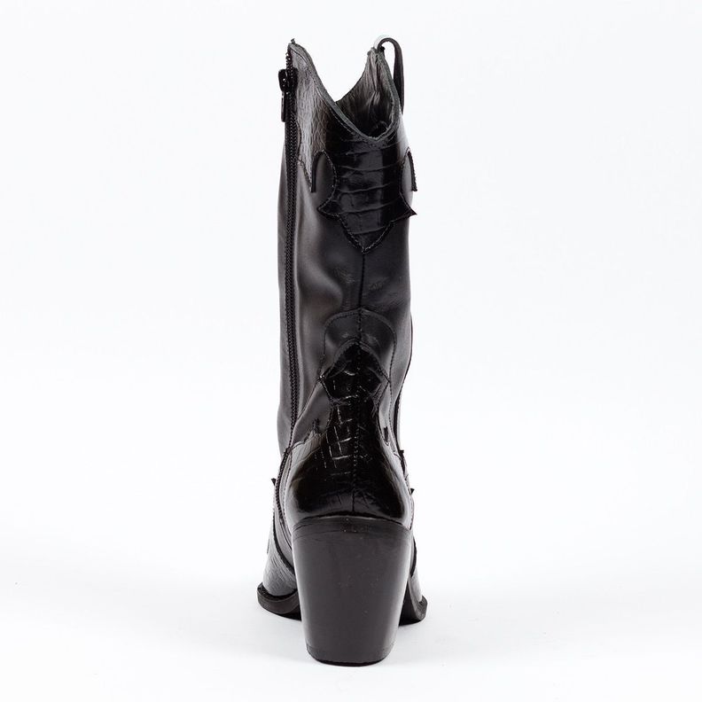 Bota Kansas Negro/Caiman Negro-3