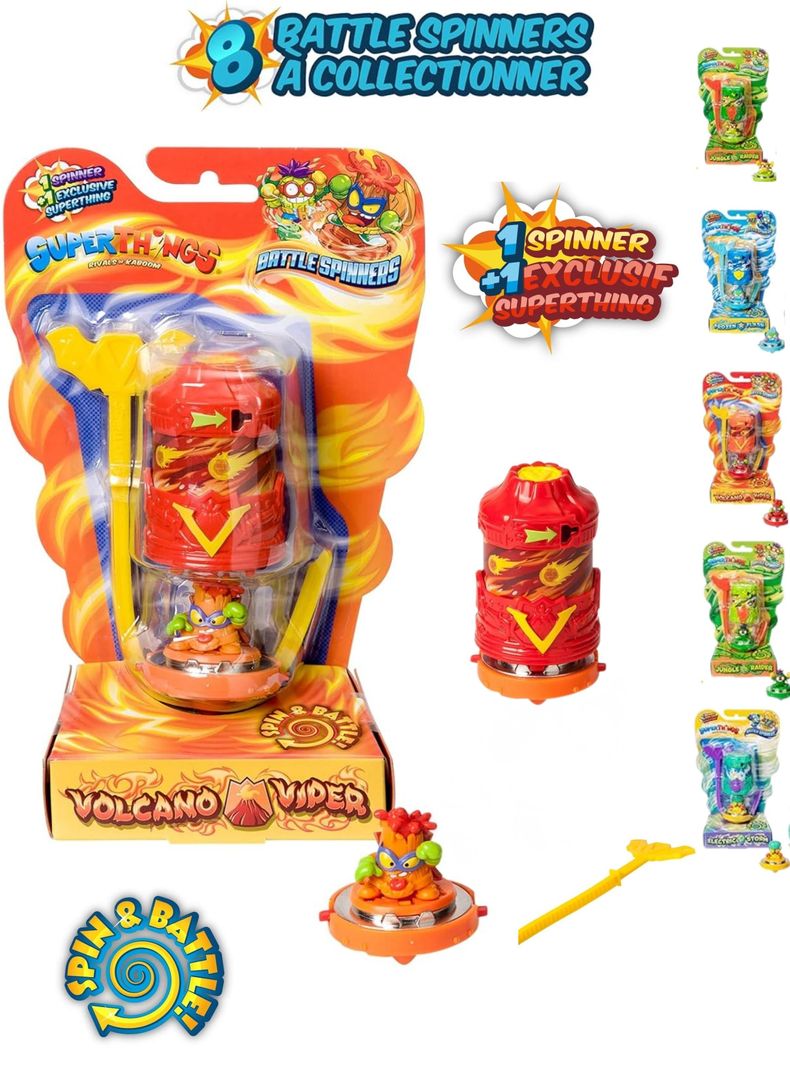 Superzings Battle Spinner Trompo Figura Exclusiva Superthings