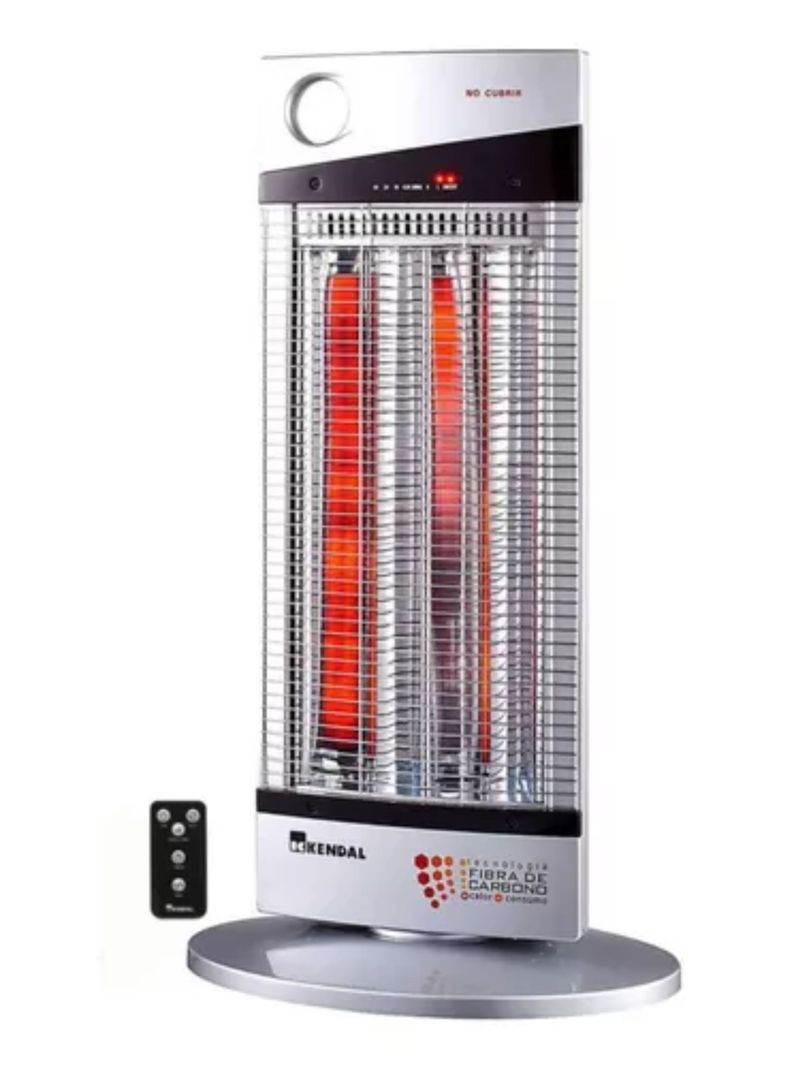 Estufa Bajo Consumo Ahorradora Electrica Fibra Carbono  Con Control Remoto-1