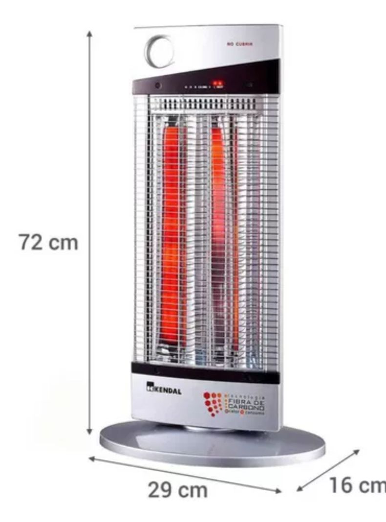 Estufa Bajo Consumo Ahorradora Electrica Fibra Carbono  Con Control Remoto-2