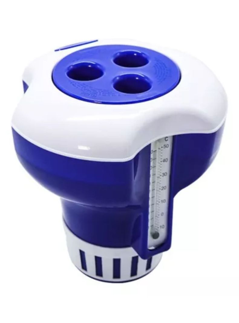 Flotador Cloro Grande Para Piscina Con Termometro-1