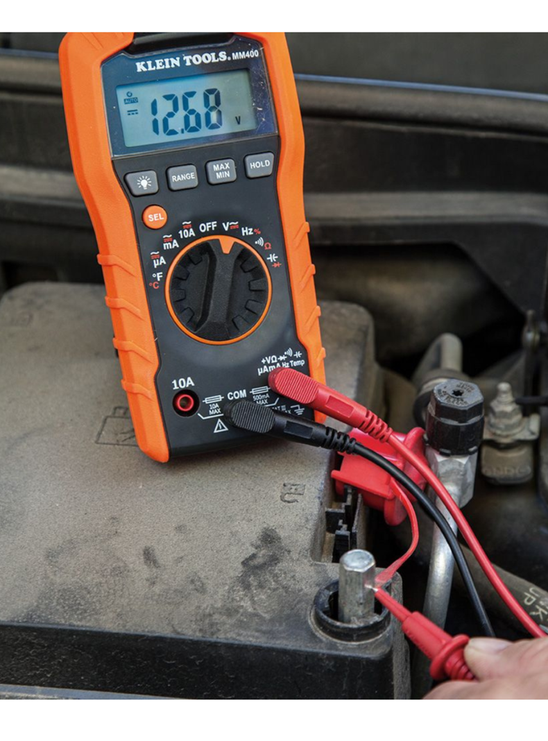 MULTIMETRO DIGITAL 600 VOLTS. KLEIN TOOLS MM400-2