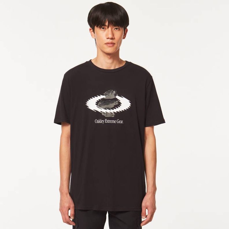 Polera Oakley Gear Static Icon Tee Hombre Blackout-0