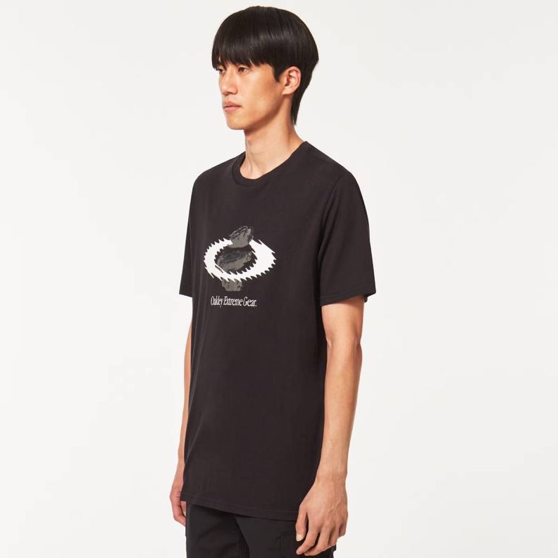Polera Oakley Gear Static Icon Tee Hombre Blackout-1