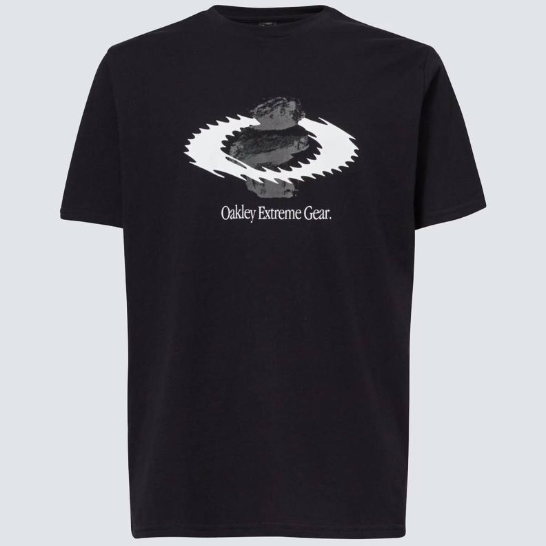 Polera Oakley Gear Static Icon Tee Hombre Blackout-3