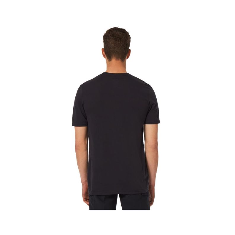 Polera Oakley Bark Hombre Black/American-3