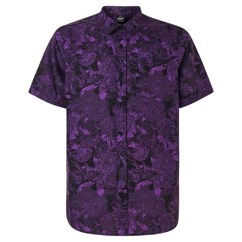 Camisa Oakley All Over Dark Floral Hombre Morado-0