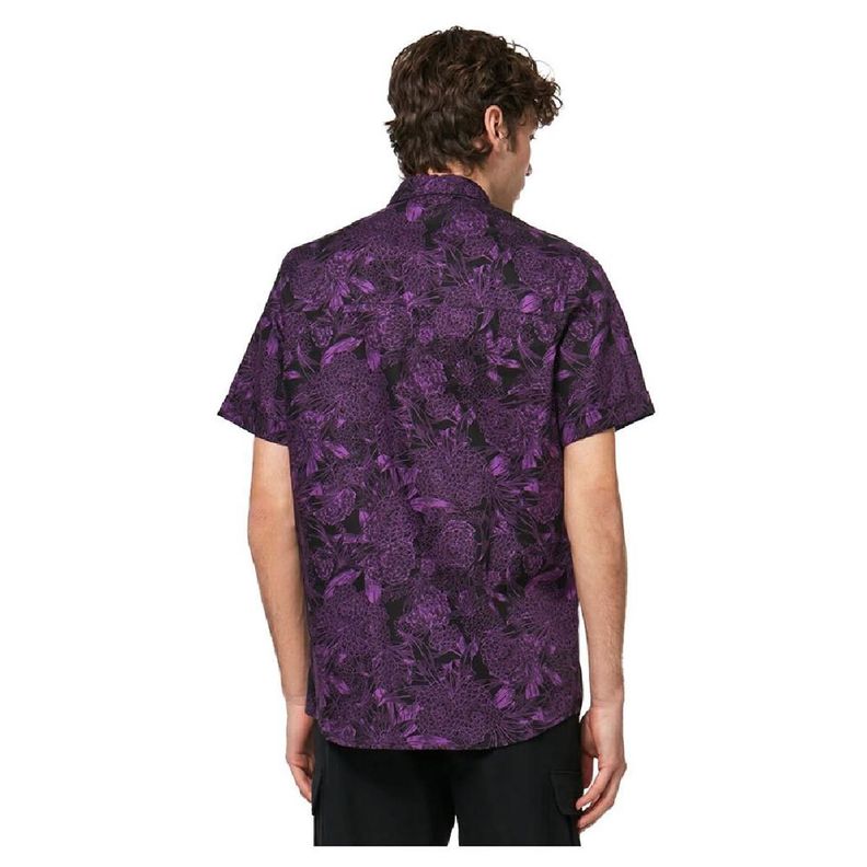 Camisa Oakley All Over Dark Floral Hombre Morado-3