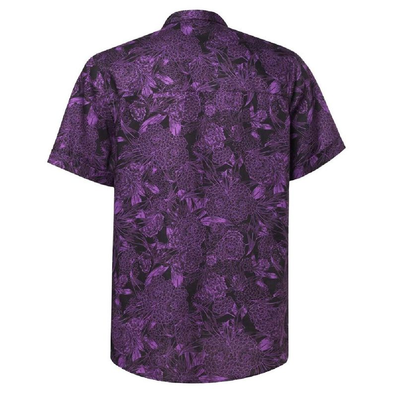 Camisa Oakley All Over Dark Floral Hombre Morado-4