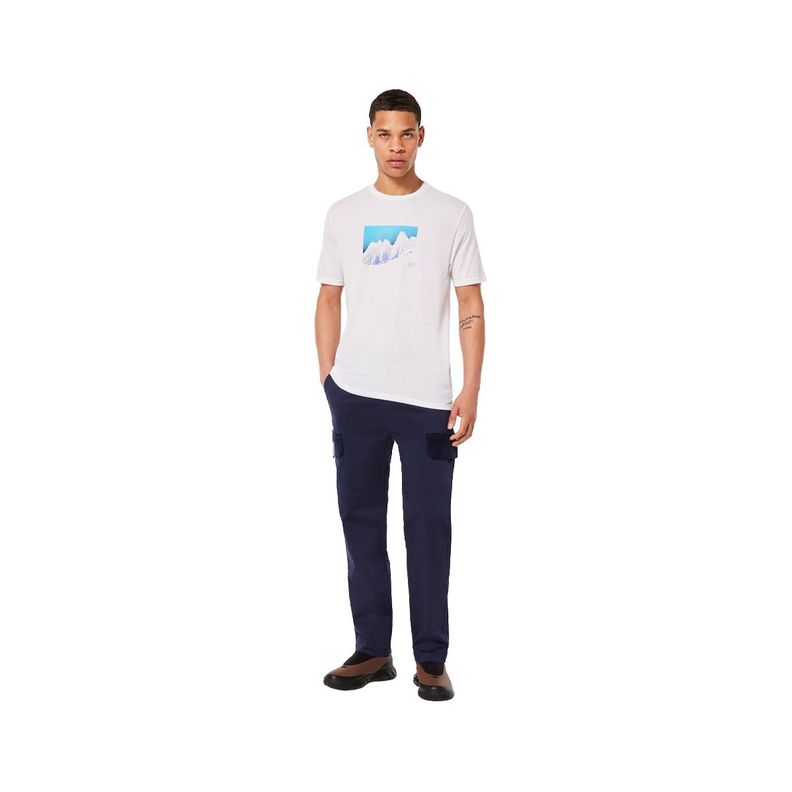 Polera Oakley Snow Caps Hombre White-3