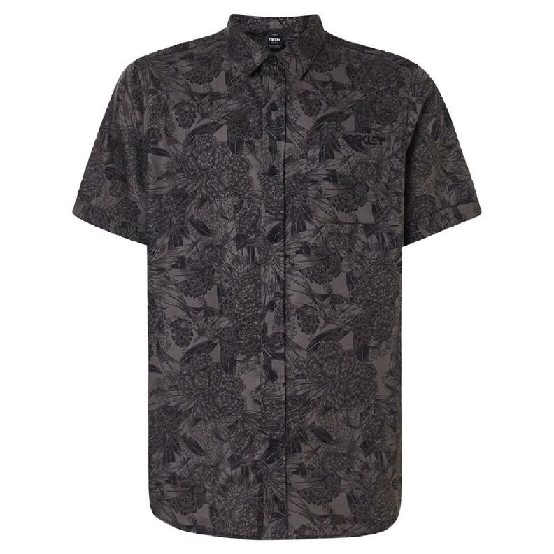 Camisa Oakley All Over Dark Floral Hombre Gris-0