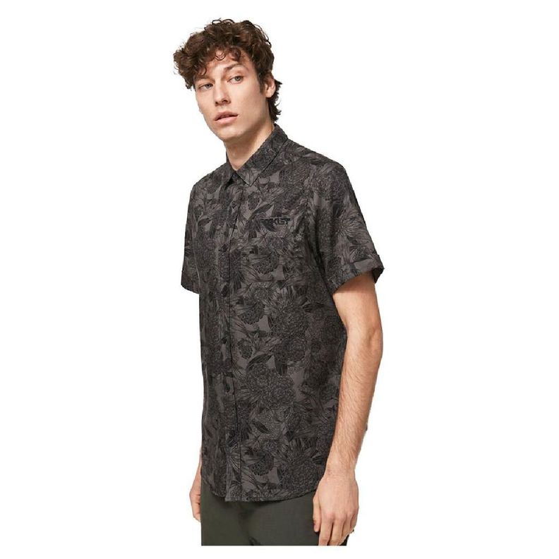 Camisa Oakley All Over Dark Floral Hombre Gris-2