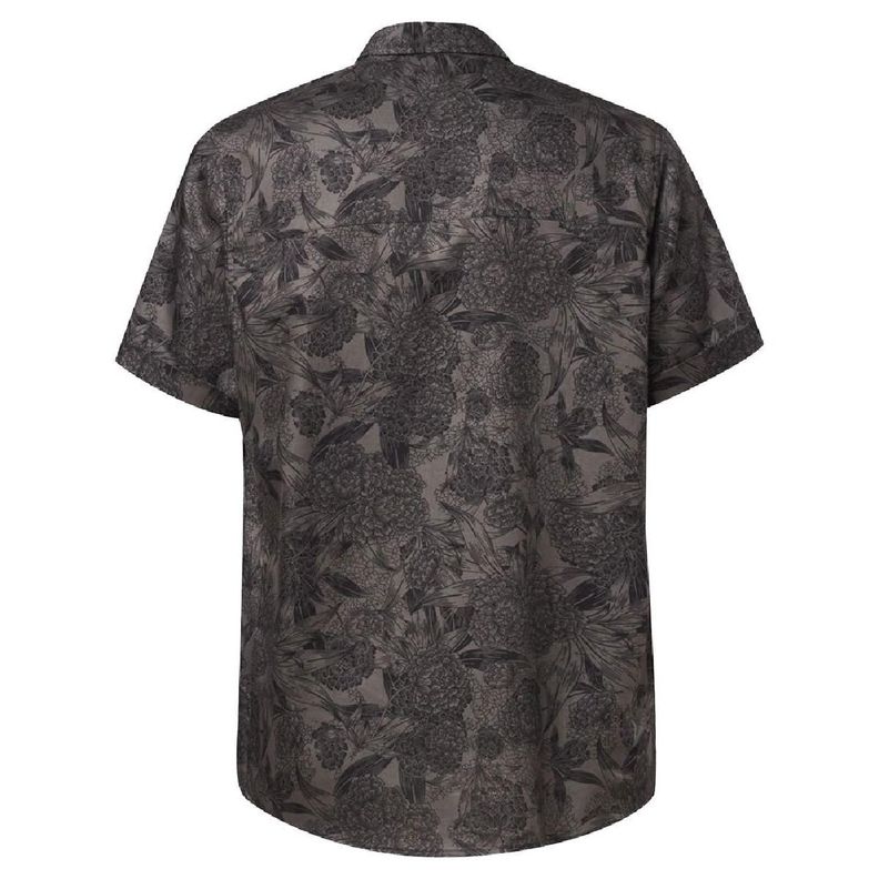 Camisa Oakley All Over Dark Floral Hombre Gris-4