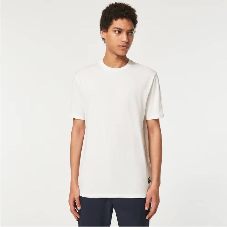 Polera Oakley Bobby B1B Patch Tee Hombre Blanco-0