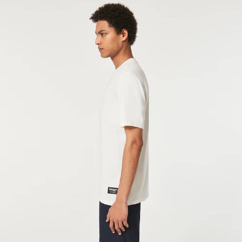 Polera Oakley Bobby B1B Patch Tee Hombre Blanco-2