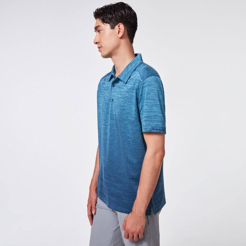 Polera Oakley Gradient Gravity Polo 2.0 Hombre Celeste-1