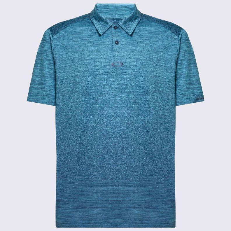 Polera Oakley Gradient Gravity Polo 2.0 Hombre Celeste-2