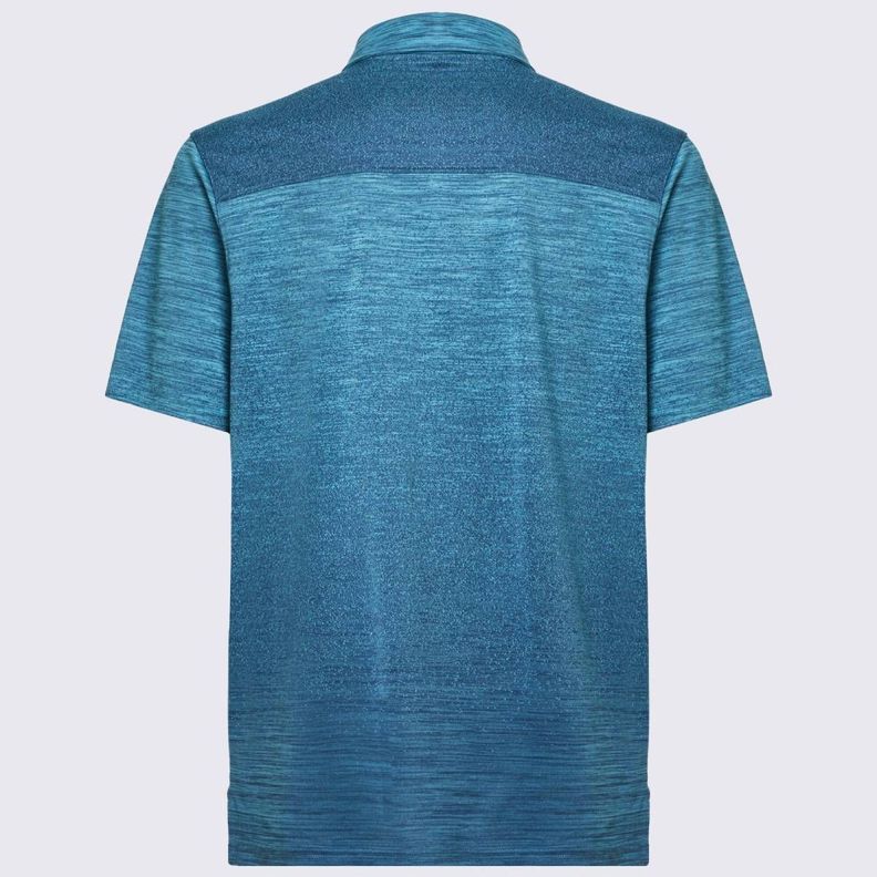 Polera Oakley Gradient Gravity Polo 2.0 Hombre Celeste-4