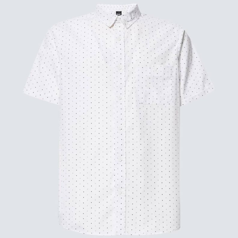Camisa Oakley Kinney SS Hombre Blanco-0