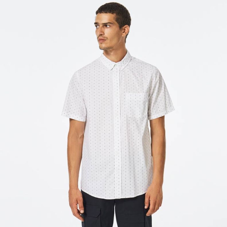 Camisa Oakley Kinney SS Hombre Blanco-2
