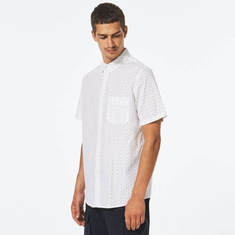 Camisa Oakley Kinney SS Hombre Blanco-4