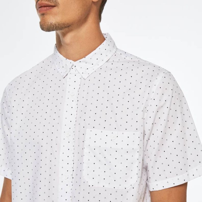 Camisa Oakley Kinney SS Hombre Blanco-5