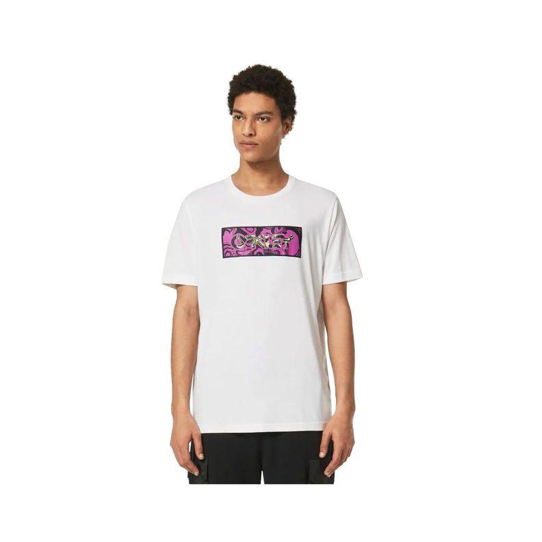 Polera Oakley The Walls B1B Hombre White-0